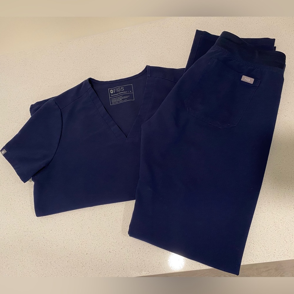 Figs Scrub Set Navy
